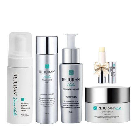 Rejuran Full Care 5-в-1: очищення, тонізація, відновлення, живлення + бальзам для губ 🎁 48 фото